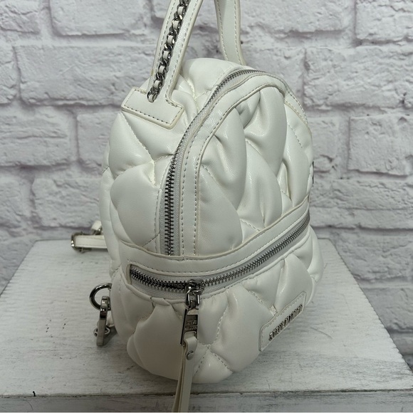 Steve Madden Quilted Mini Backpack - White - Picture 6 of 15